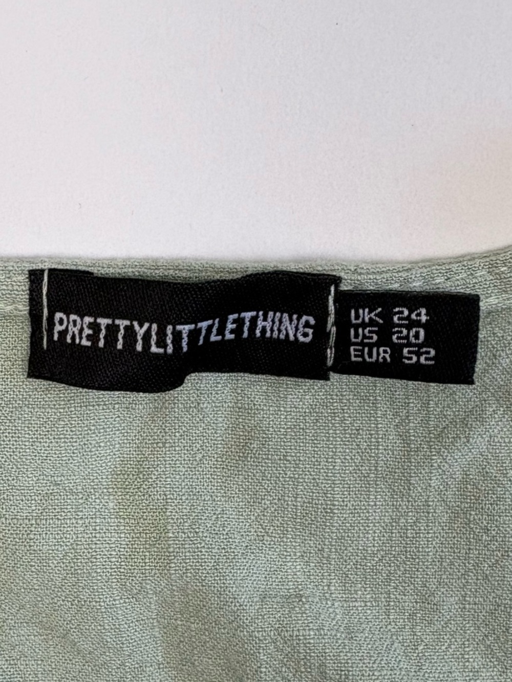 PrettyLittleThing Sage Green Button-Front Sleeveless Vest size 20 - Picture 2 of 7
